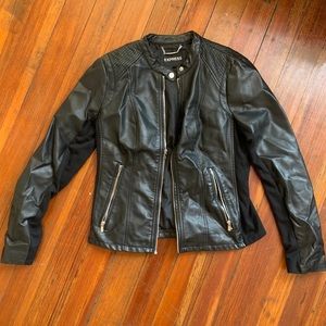 Express Leather Bomber Jacket